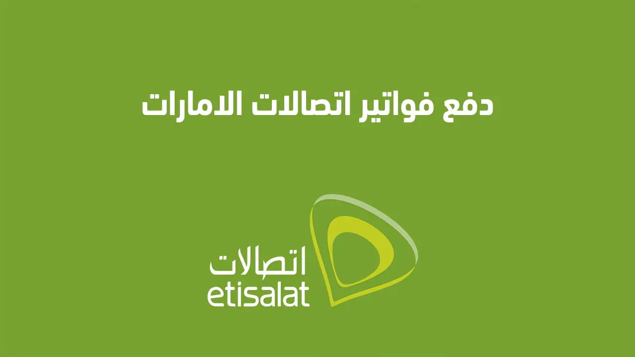 دفع فاتورة اتصالات الإمارات الخط الأرضي إلكترونيا